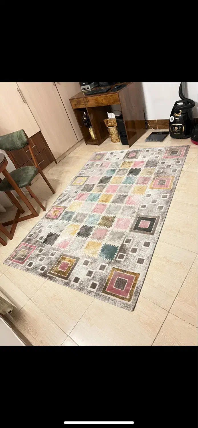 فرش مشهد قالیچه فرشینه ۴ متری فانتزی جهیزیه اتاق|فرش|مشهد, صیاد شیرازی|دیوار