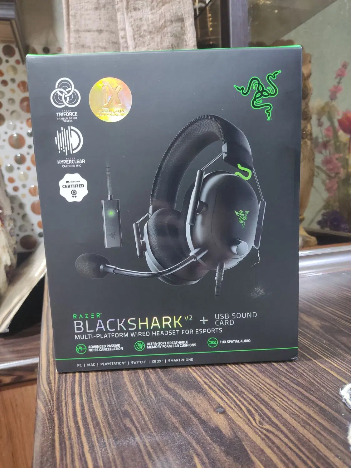 هدست blackshark v2 + sounds card|قطعات و لوازم جانبی رایانه|تهران, اسکندری|دیوار