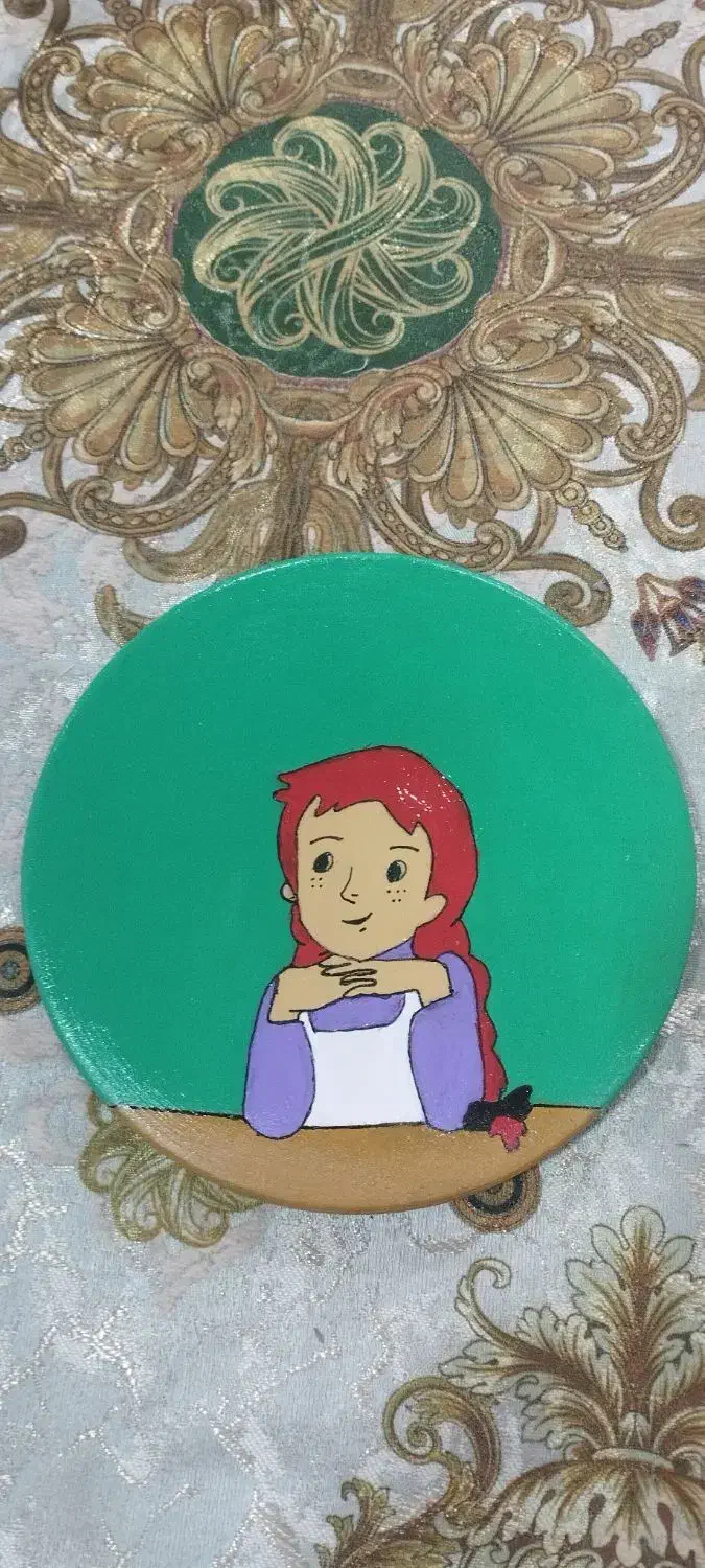 دیوار کوب انشرلی با موهای قرمز|مجسمه، تندیس، ماکت|اندیمشک, |دیوار