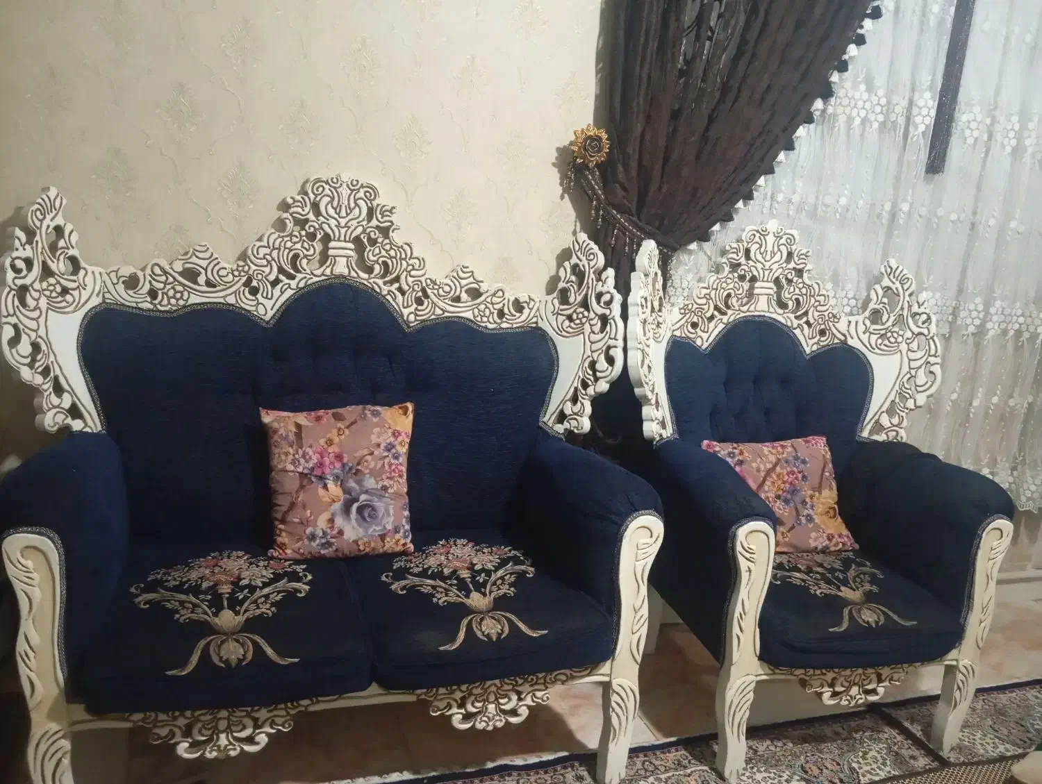 مبلمان 7 نفره|مبلمان خانگی و میز عسلی|شهریار, کهنز|دیوار