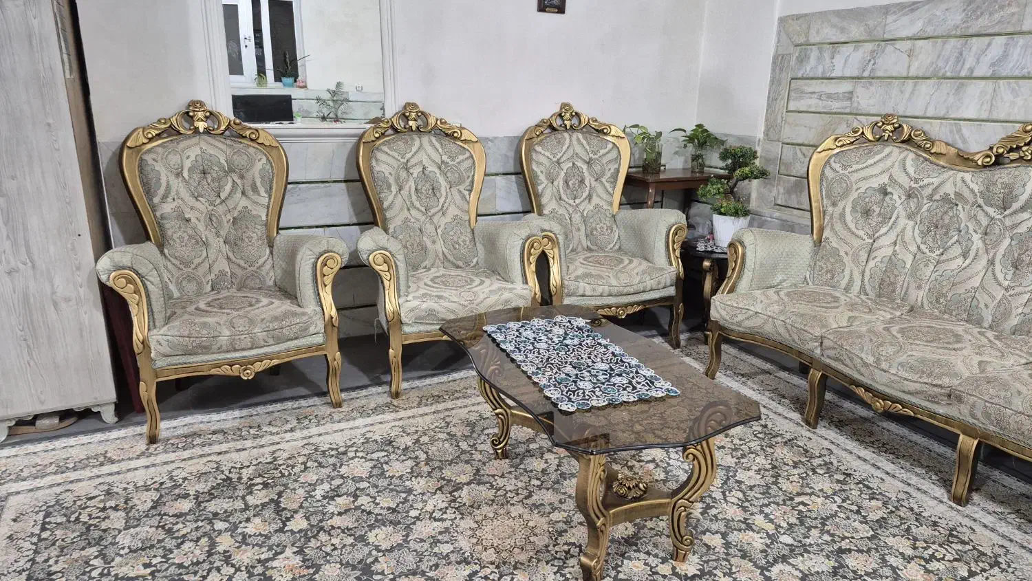 مبل سلطنتی|مبلمان خانگی و میز عسلی|داران, |دیوار