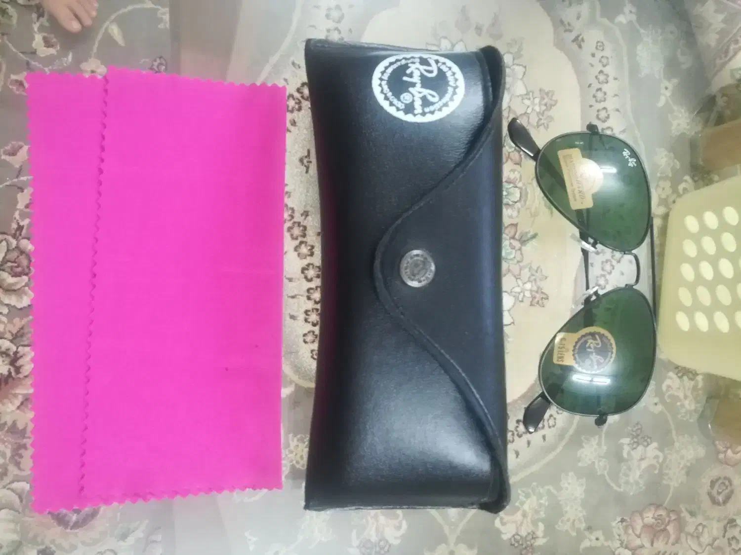 عینک ریبن خلبانی آفتابی دودی ساخت ایتالیا|زیورآلات و اکسسوری|اردکان, |دیوار