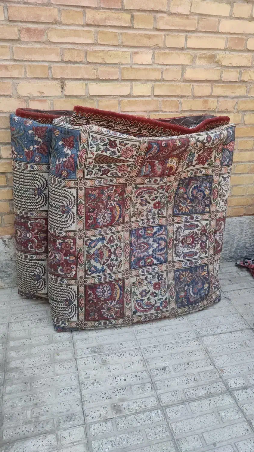 قالی دستباف 3و4|فرش|فرخ‌شهر, |دیوار