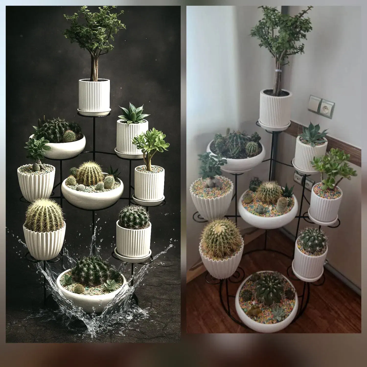 استند گل فلزی|گل و گیاه طبیعی|هشتگرد, ینگی امام|دیوار