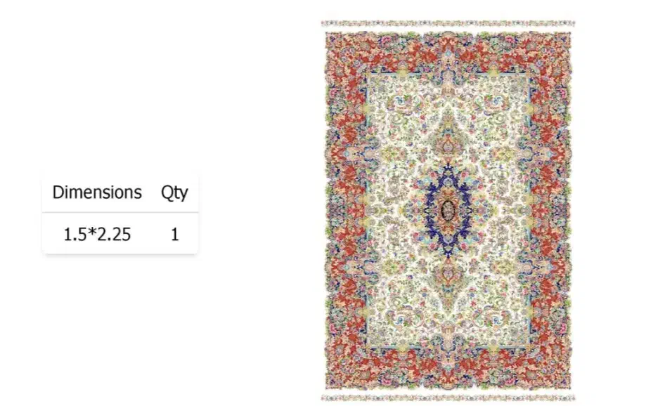 فرش ماشینی کد ۱۲۰۰۳۲ طرح دستباف گونه|فرش|تبریز, |دیوار