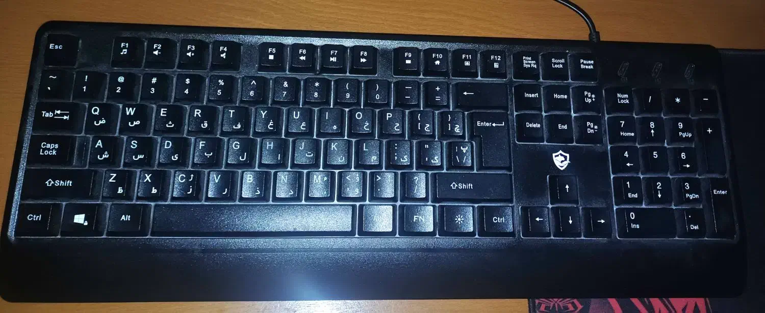 کیبورد گیمینگ درحدنو تمیز|قطعات و لوازم جانبی رایانه|قم, بکایی|دیوار