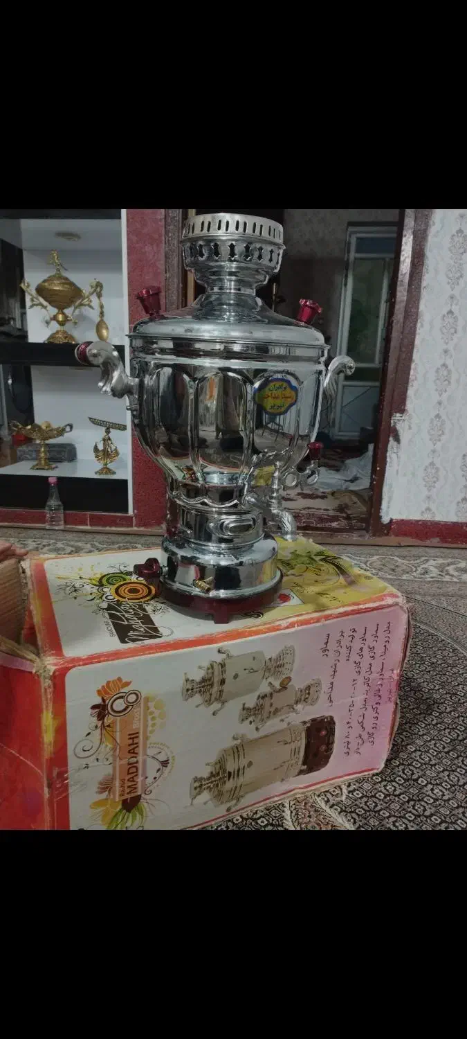 سماور۸لیتری‌نوباکارتون|سماور، چای‌ساز، قهوه‌ساز|اردبیل, |دیوار