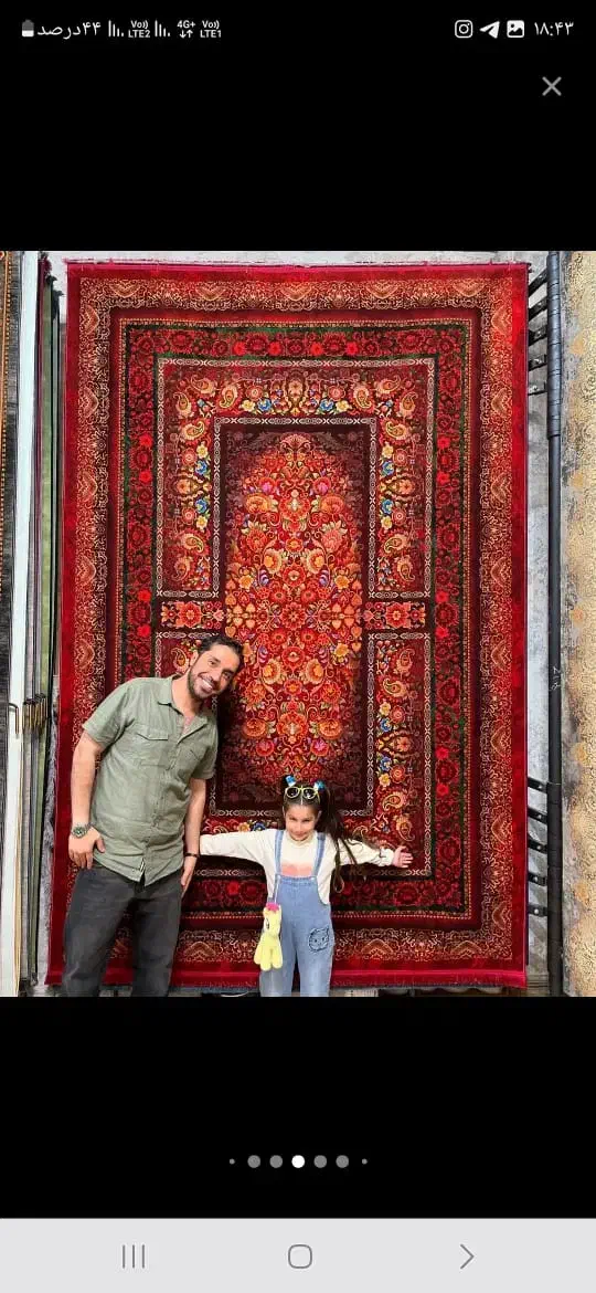 فرش ماشینی در رنگ‌های آرامش‌بخش و طرح‌های جذاب|فرش|ایذه, |دیوار