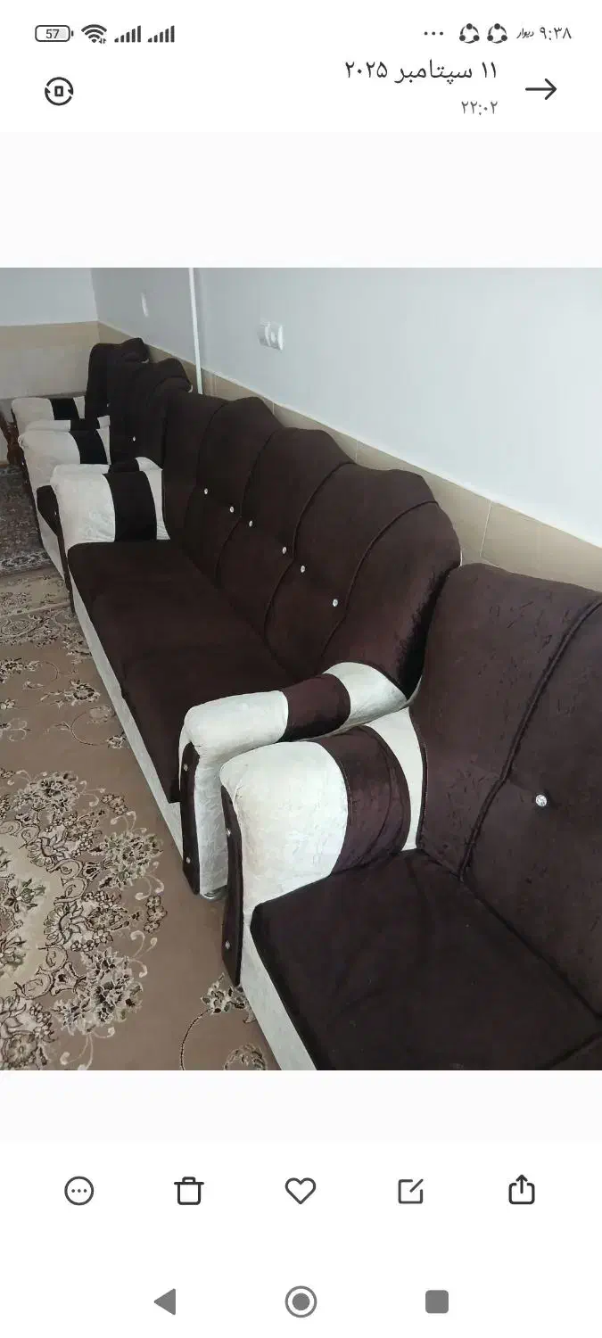 مبلمان هفت نفره|مبلمان خانگی و میز عسلی|صائین قلعه, |دیوار