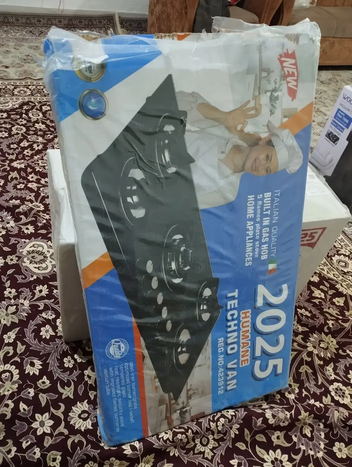 گاز رو میزی شیشه ای نو آکبند|اجاق گاز و لوازم برقی پختوپز|میانه, |دیوار