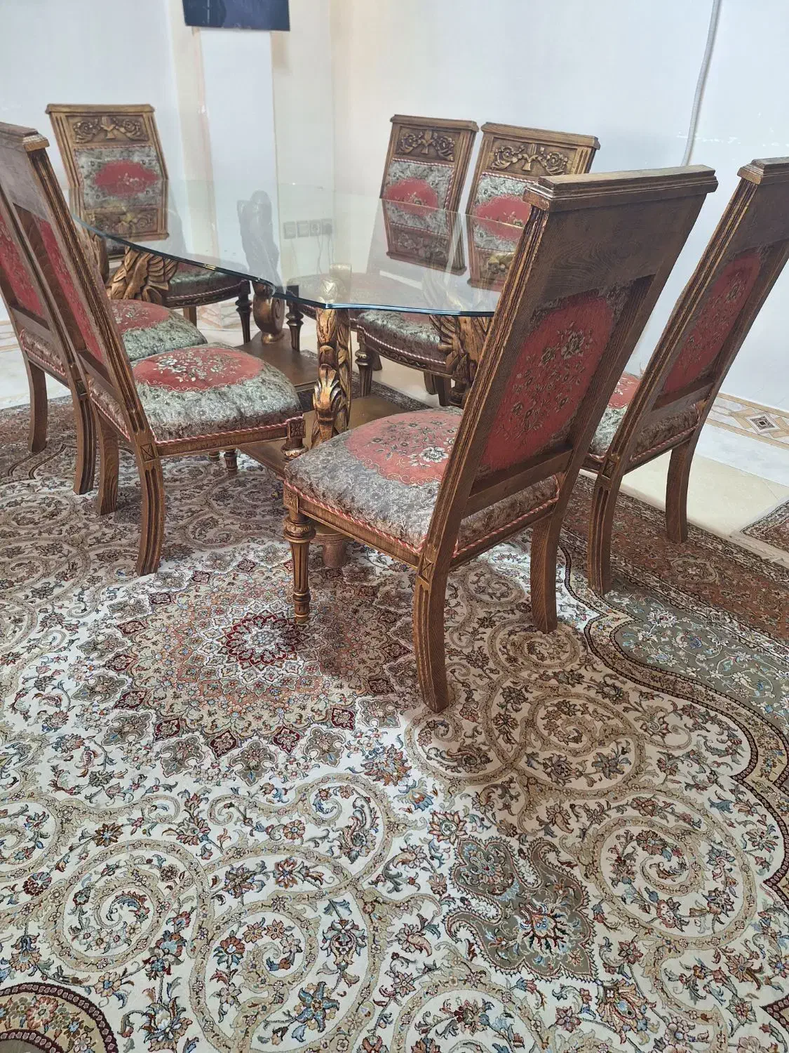 میز غذاخوری  ۸نفره|میز و صندلی غذاخوری|خمین, |دیوار