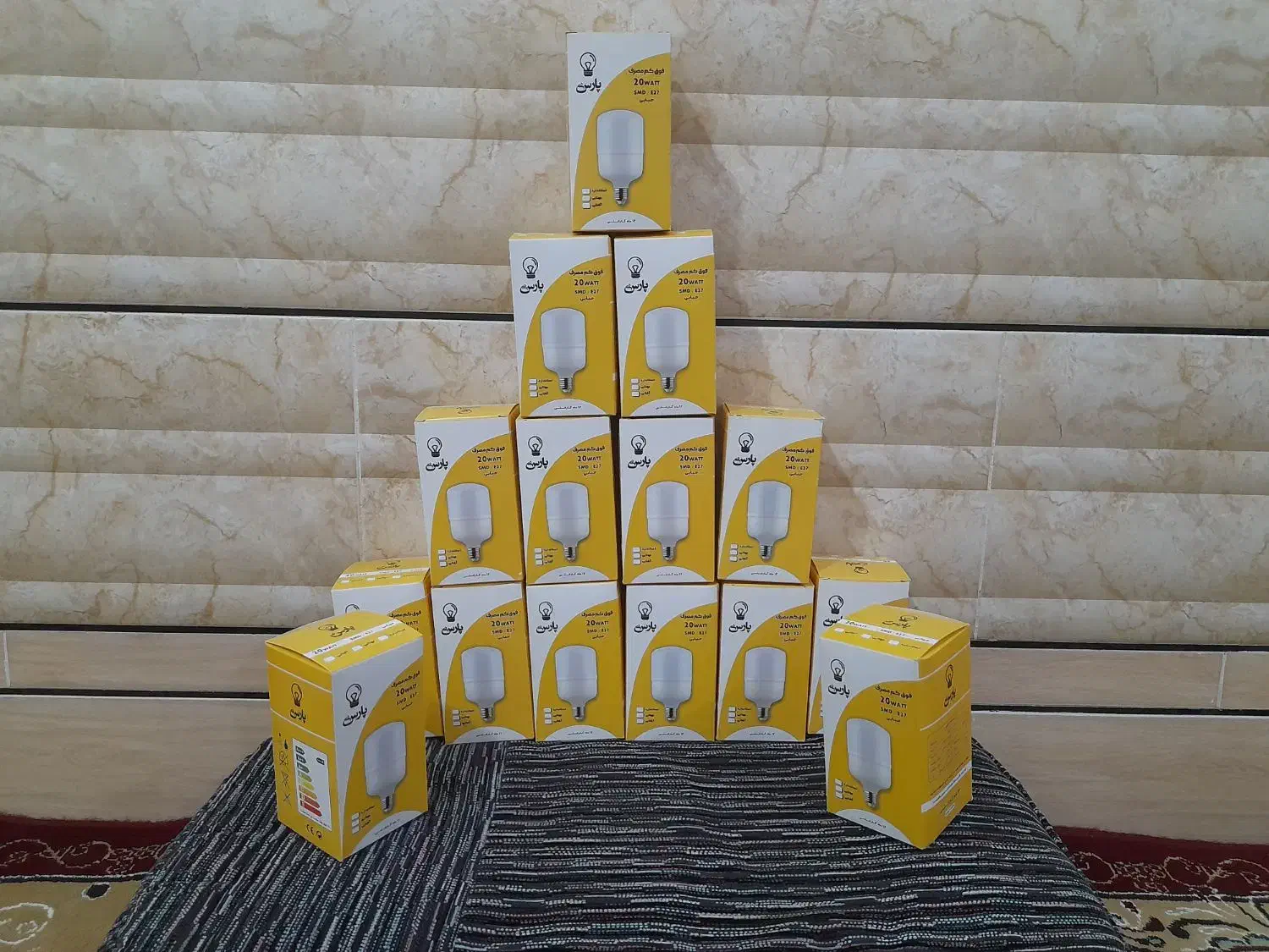 لامپ کم مصرف منتاژ ایران با گرانتی ۱۲ ماه یکسال|لامپ و چراغ|شادگان, |دیوار