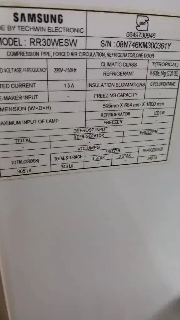 یخچال سامسونگ اصل کره ۳۲فوت سالم مدل RR30|یخچال و فریزر|تهران, دولاب|دیوار