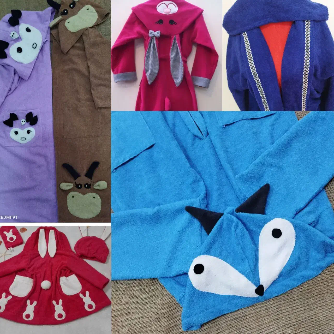 دوخت انواع حوله تن پوش،عروسکی،بچه‌گانه|لباس|بردسکن, |دیوار