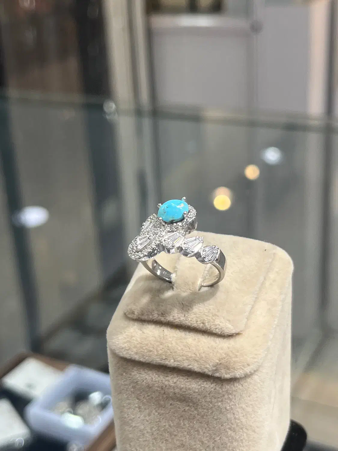 انگشتر نقره زنانه هدیه روز مادر با سنگ طبیعی|بدلیجات|اصفهان, بهار آزادی|دیوار