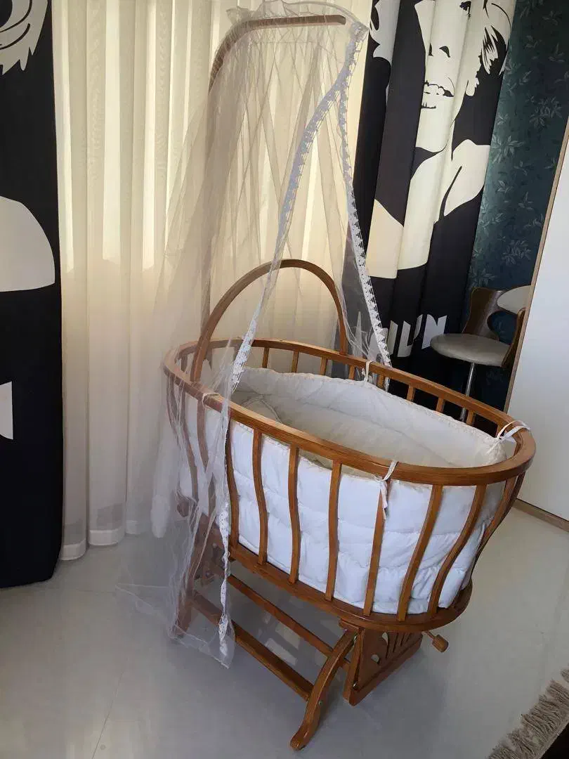 گهواره چوبی کودک|اسباب و اثاث بچه|پرند, فاز ۳|دیوار