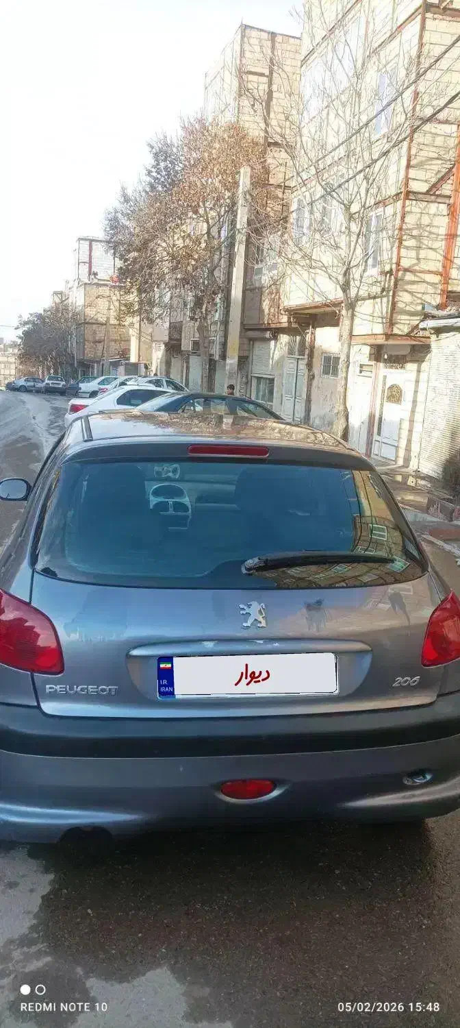 پژو۲۰۶ تیپ دو مدل۸۸|خودرو سواری و وانت|تبریز, |دیوار