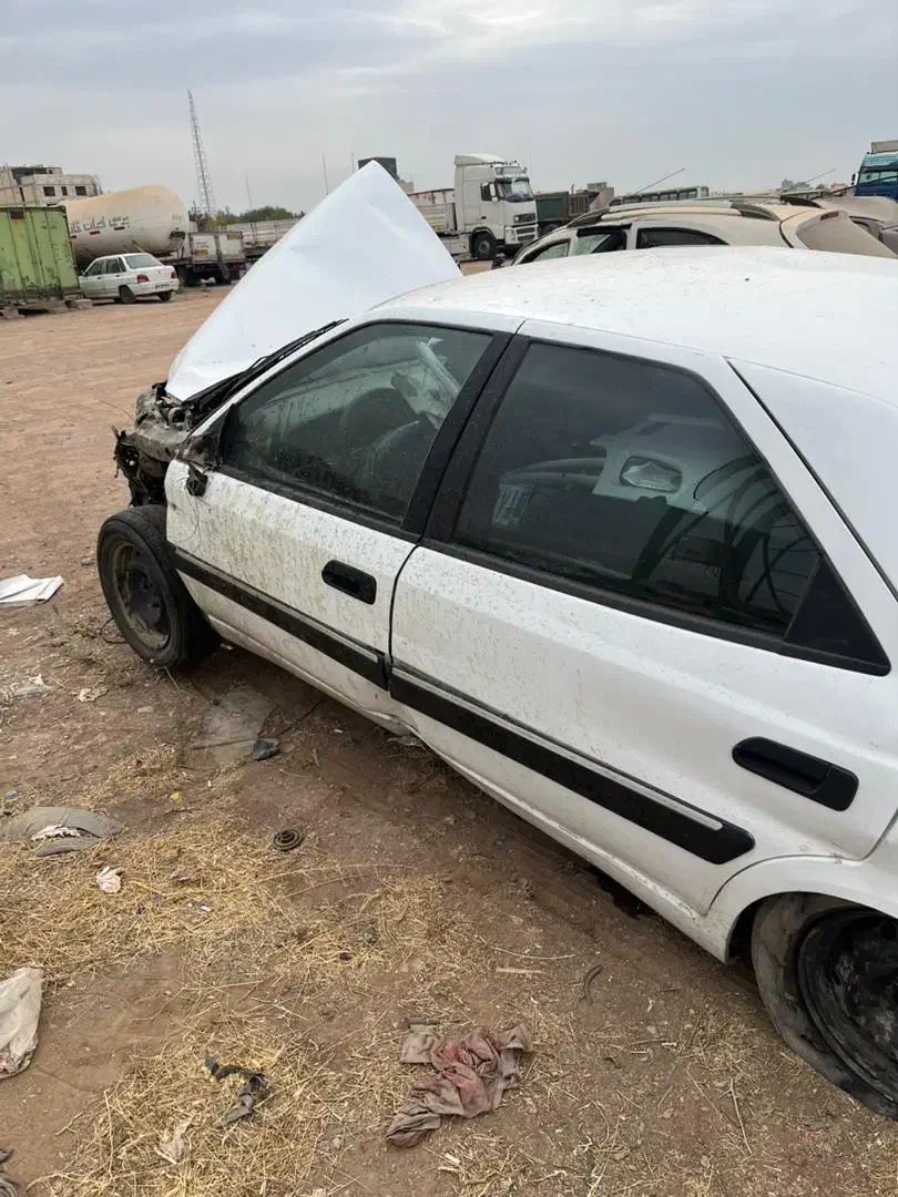 زانتیا تصادفی مدل ۸۹ سفید|خودرو سواری و وانت|قزوین, |دیوار