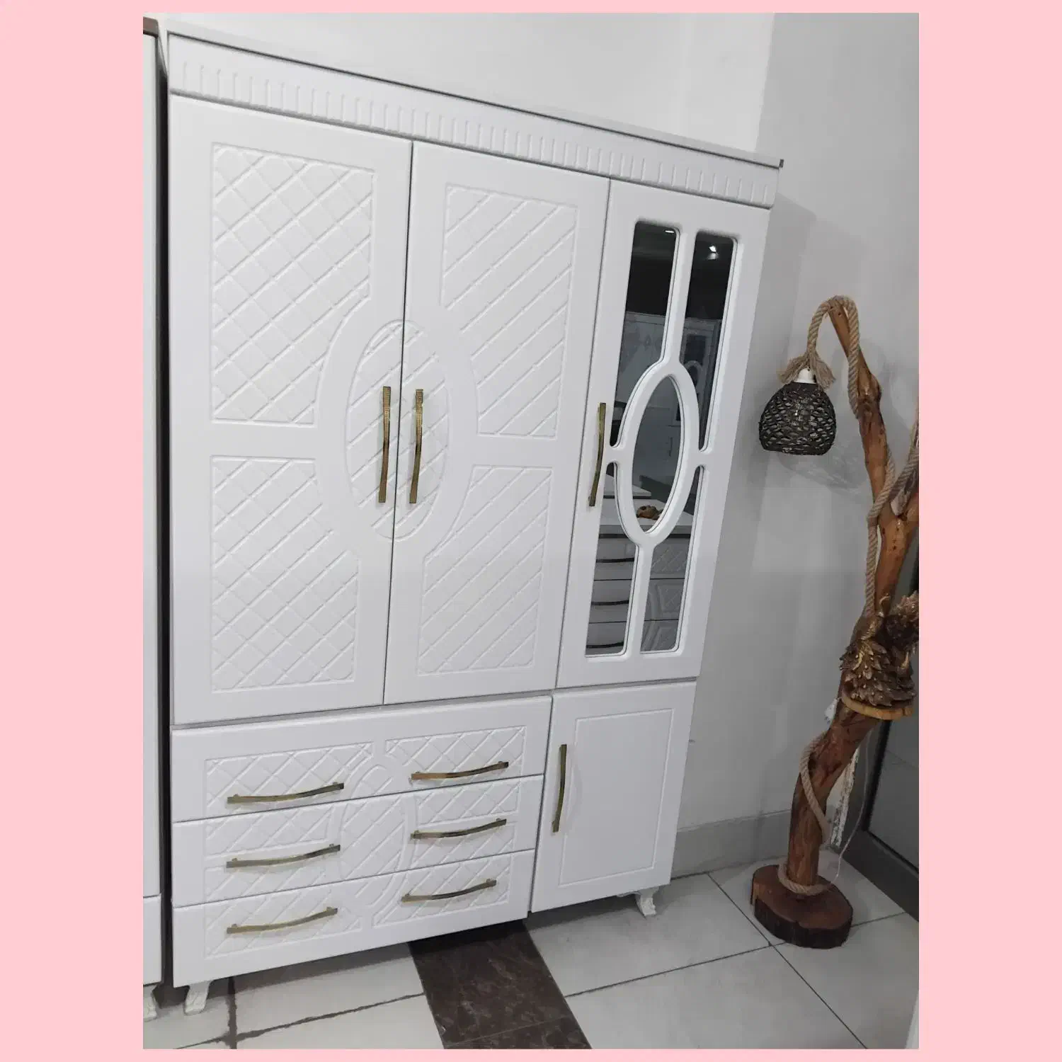 کمد لباس سه درب ، سه کشو ،طبقه خور|جاکفشی، کمد، دراور|تبریز, |دیوار