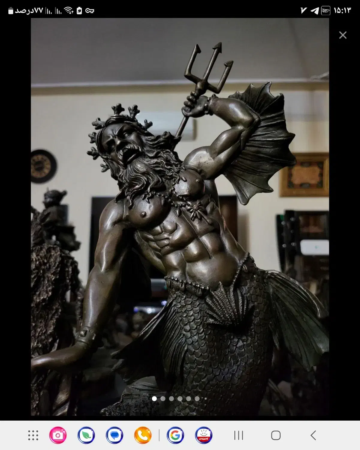 پادشاه دریا ۵۵سانتی هونگ مجسمه برنزی|مجسمه، تندیس، ماکت|تهران, اکباتان|دیوار