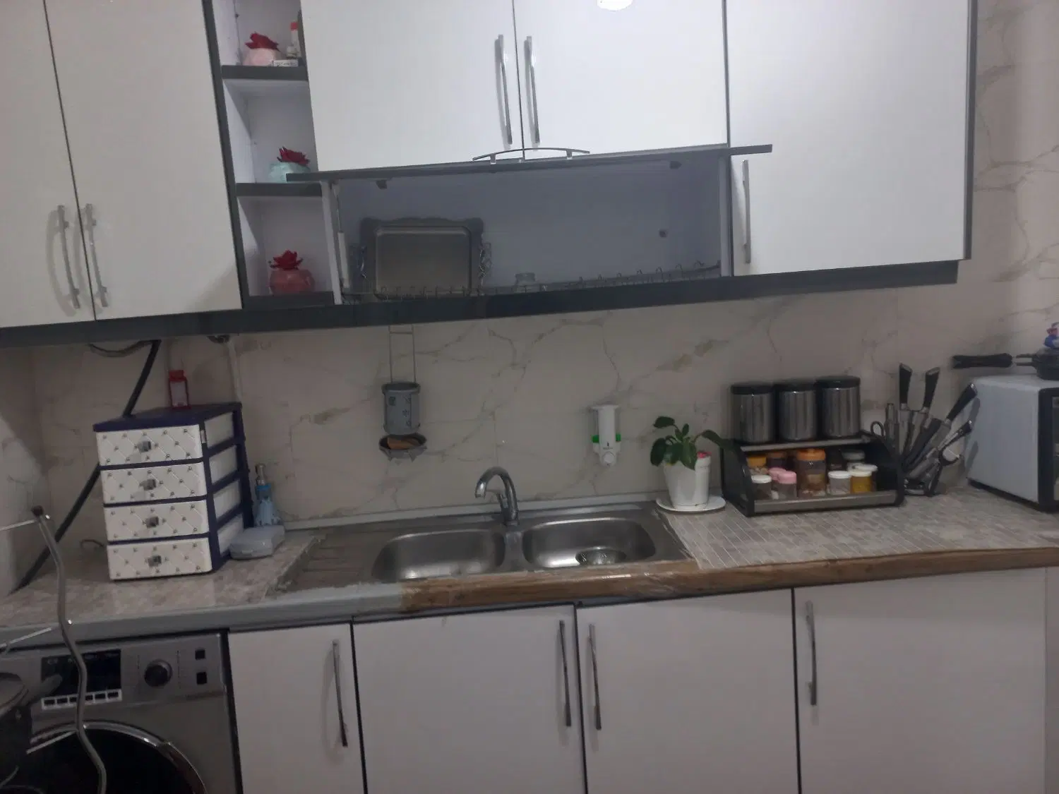 کابینت|آب‌چکان و نظم‌دهنده ظروف|تاکستان, |دیوار