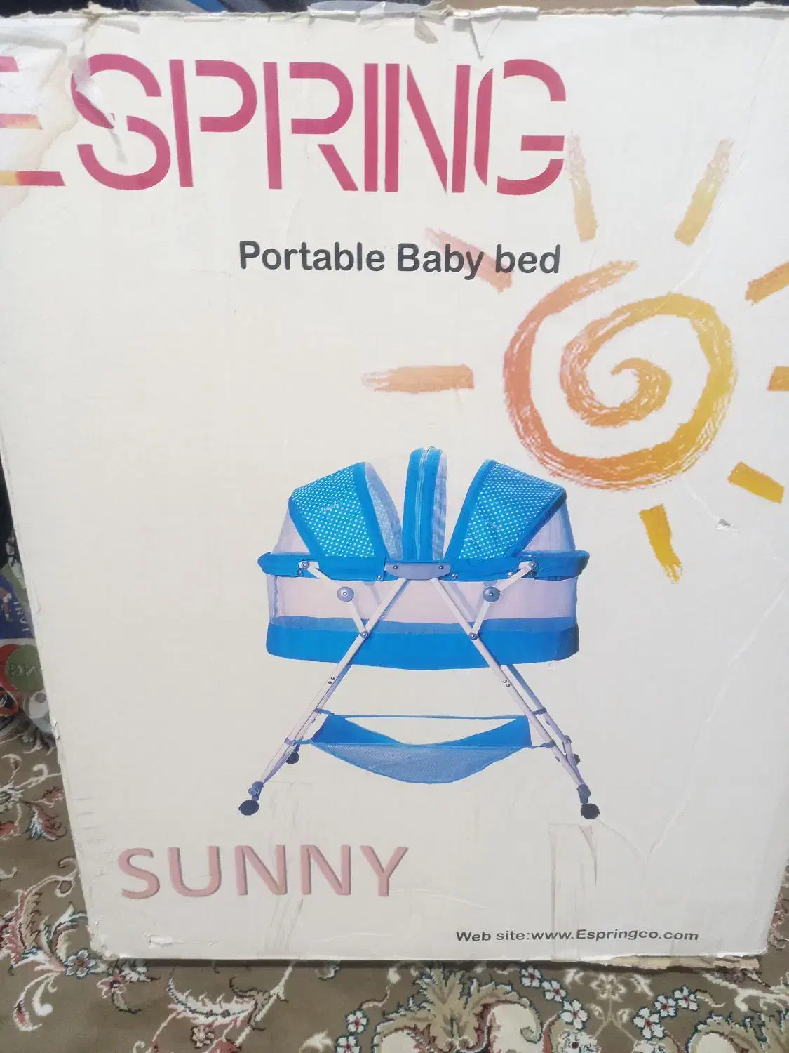 گهواره چرخ دار صورتی|تخت و صندلی بچه|مشهد, انقلاب|دیوار