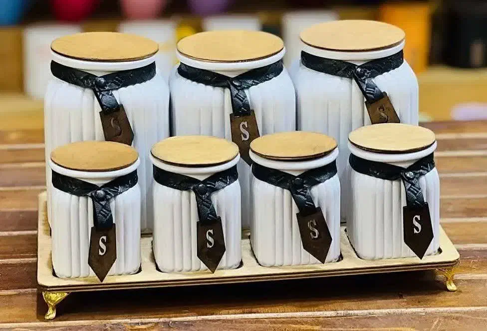 جا ادویه خطی در طرح و رنگ های مختلف|ظروف سرو و پذیرایی|سبزوار, فیاض|دیوار