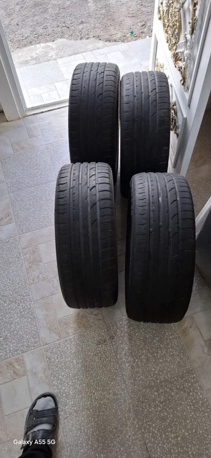 لاستیک 205/50/16 چهار حلقه ماشین دنا|قطعات یدکی و لوازم جانبی|مشگین شهر, |دیوار