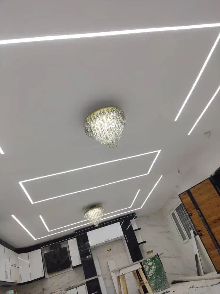 سقف کاذب کناف+K لاین نوری رنگ امیزی ساختمان% 19|خدمات پیشه و مهارت|بندر ماهشهر, |دیوار