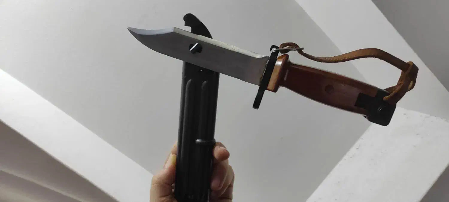 چاقو کاردسنگری قدیمی مناسب کوهنوردی کمپ ماشین|کلکسیون اشیاء عتیقه|دامغان, |دیوار