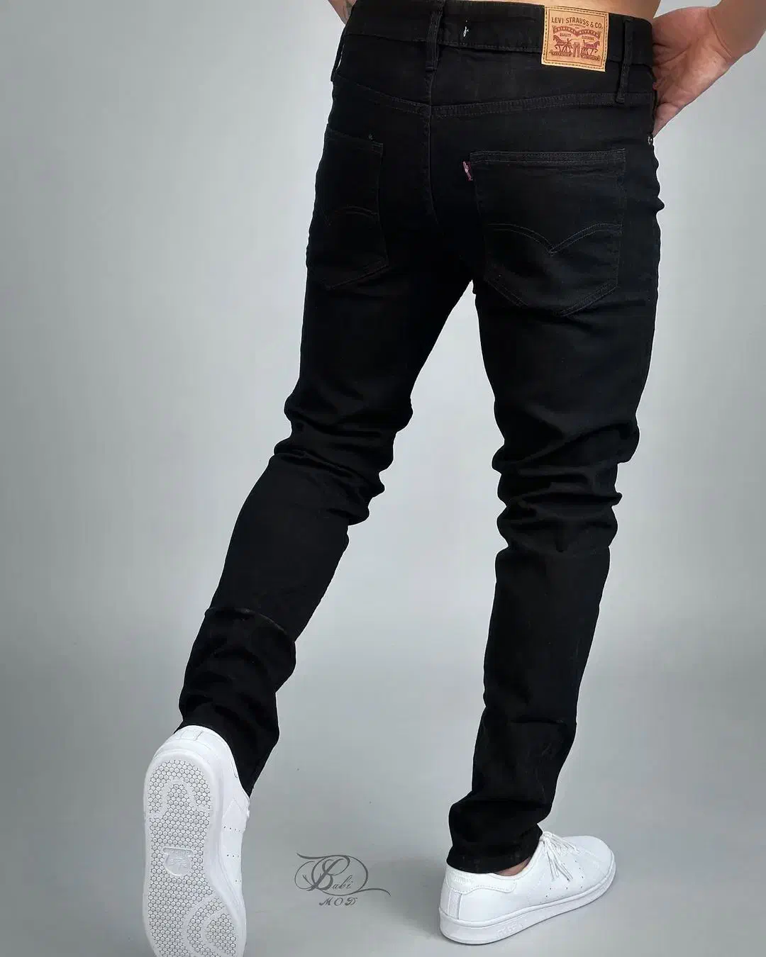 شلوار لی جین راسته مردانه سنگشور آبی و طوسی|لباس|کرمان, |دیوار