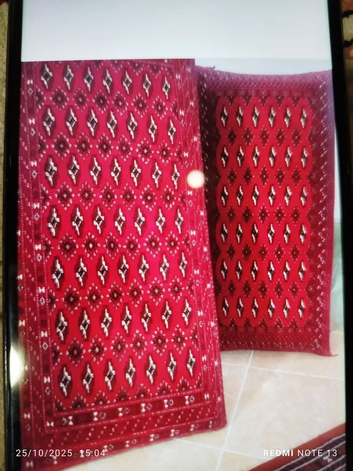 پشتی قارچین دستبافت|پشتی|گنبد کاووس, |دیوار