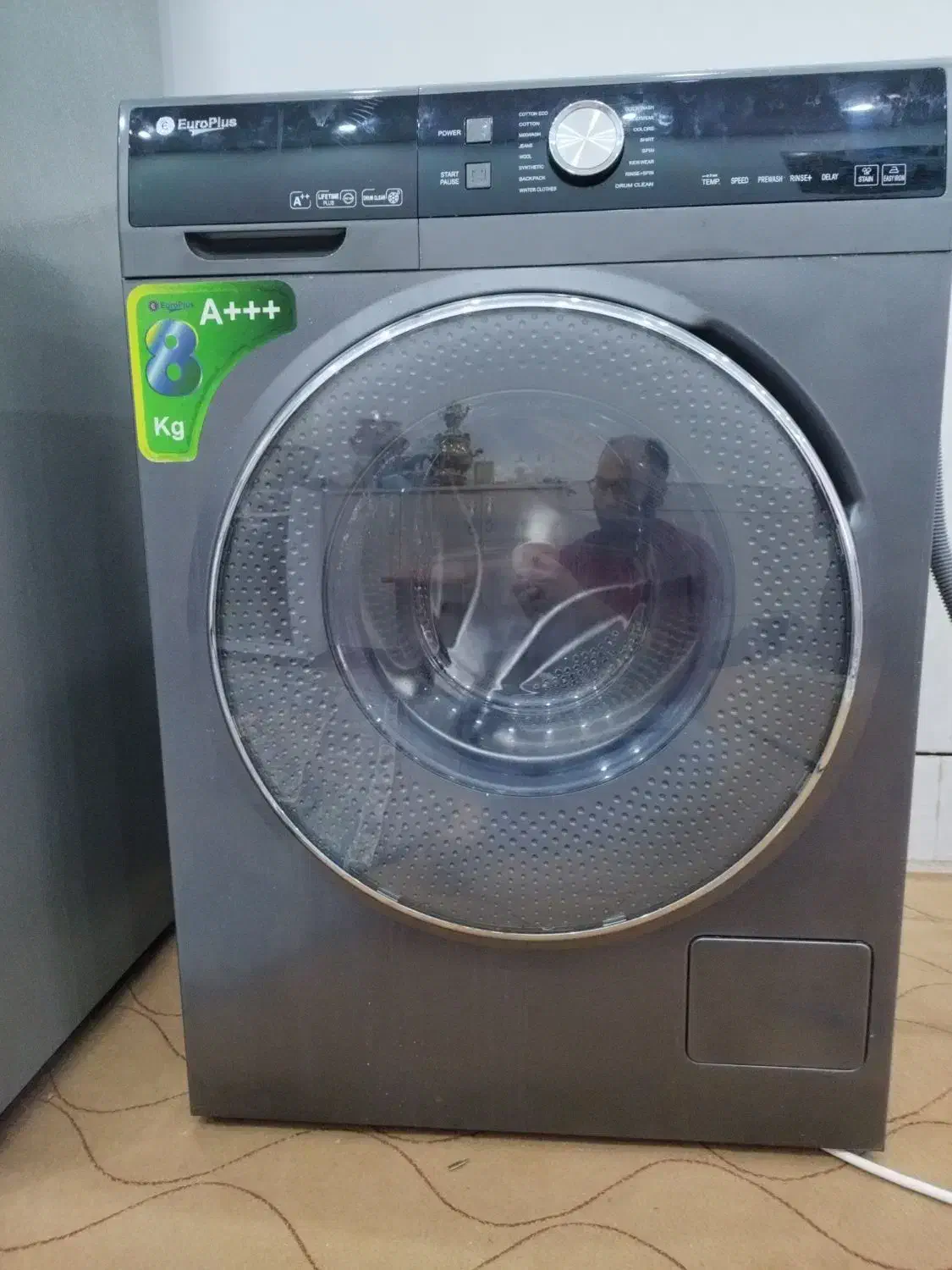 لباسشویی یوروپلاس ۸کیلویی|ماشین لباسشویی و خشک‌کن لباس|کاشان, فین بزرگ|دیوار