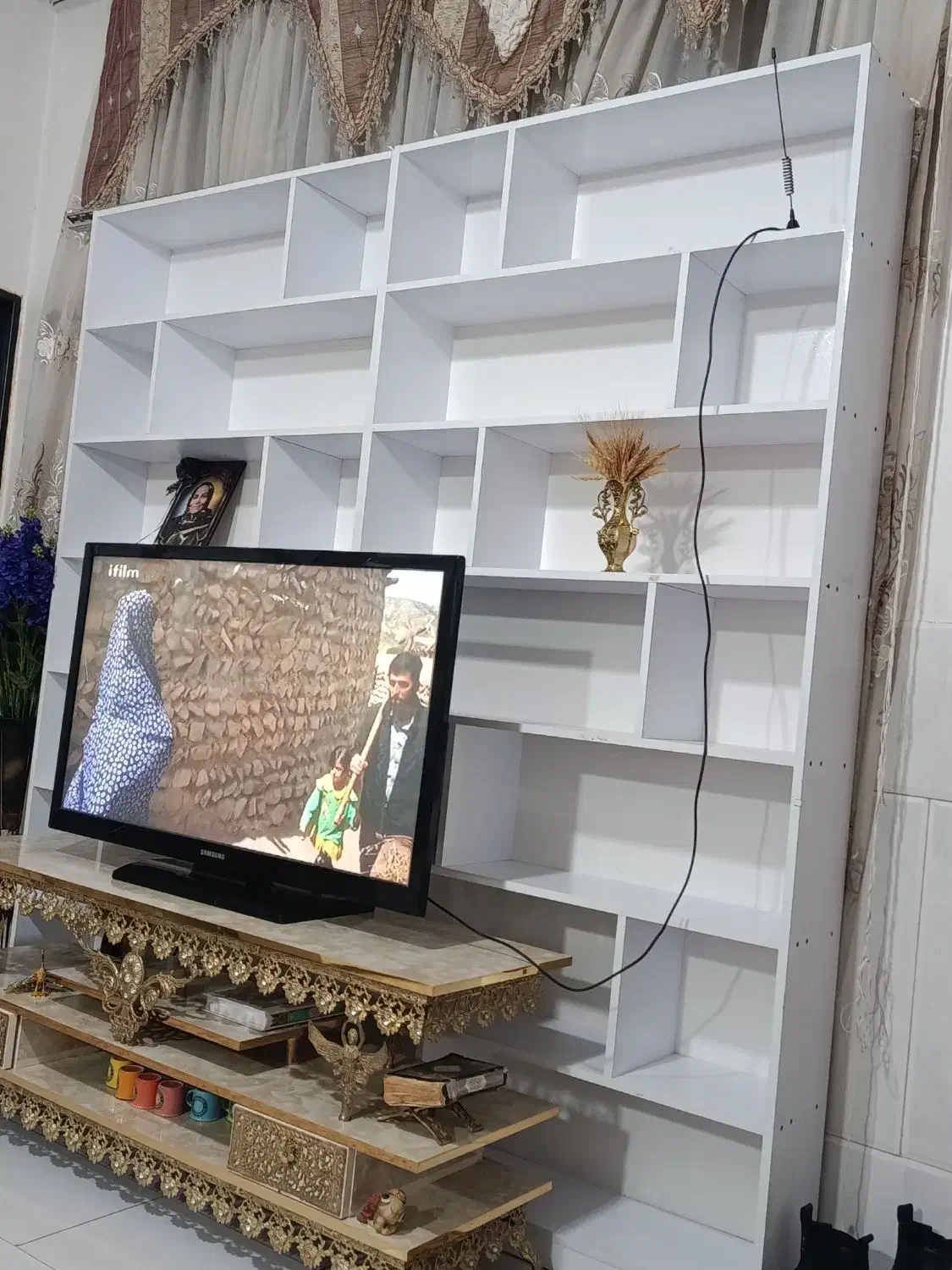 قفسه درحدنو|کتابخانه، شلف، قفسه‌های دیواری|قم, نیروگاه|دیوار