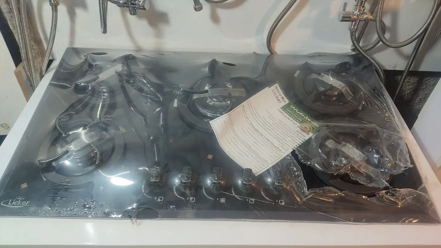 فروش اجاق گاز شیشه ای پنج شعله اقساطی|اجاق گاز و لوازم برقی پختوپز|قزوین, |دیوار