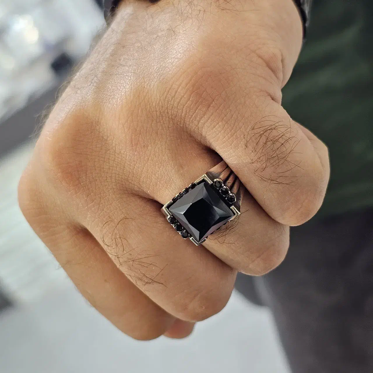 انگشتر مردانه نقره ترکیه|بدلیجات|شهرضا, |دیوار