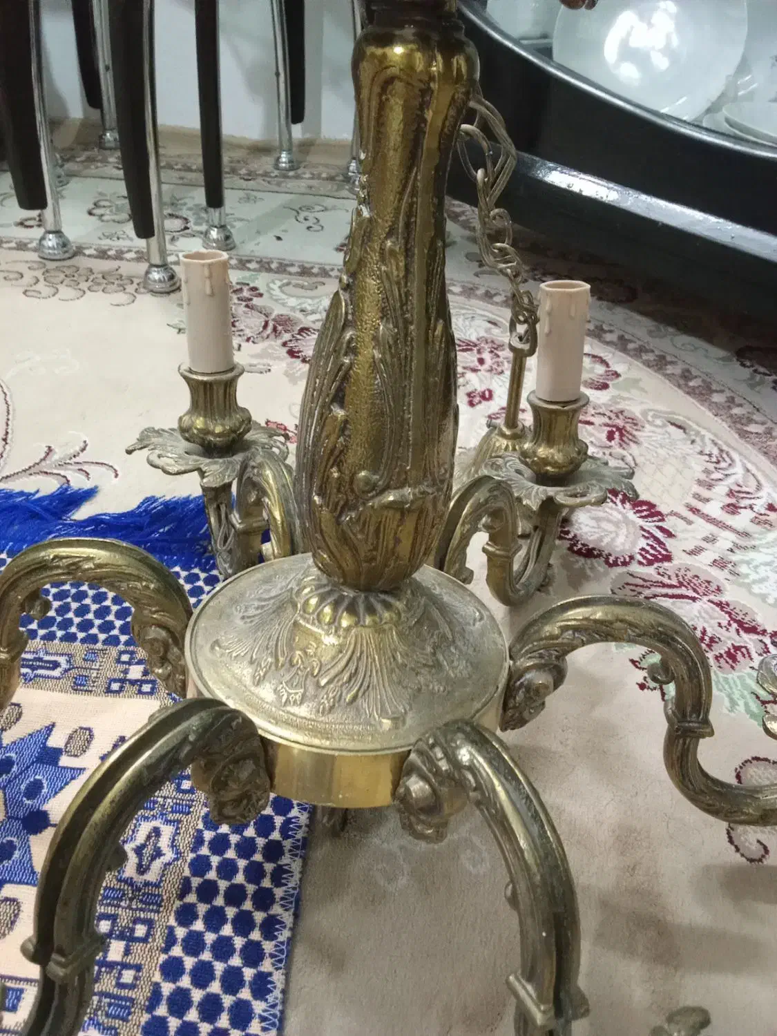 لوستر برنجی اصل کلاسیک|لوستر و چراغ آویز|نیشابور, رحمت آباد|دیوار