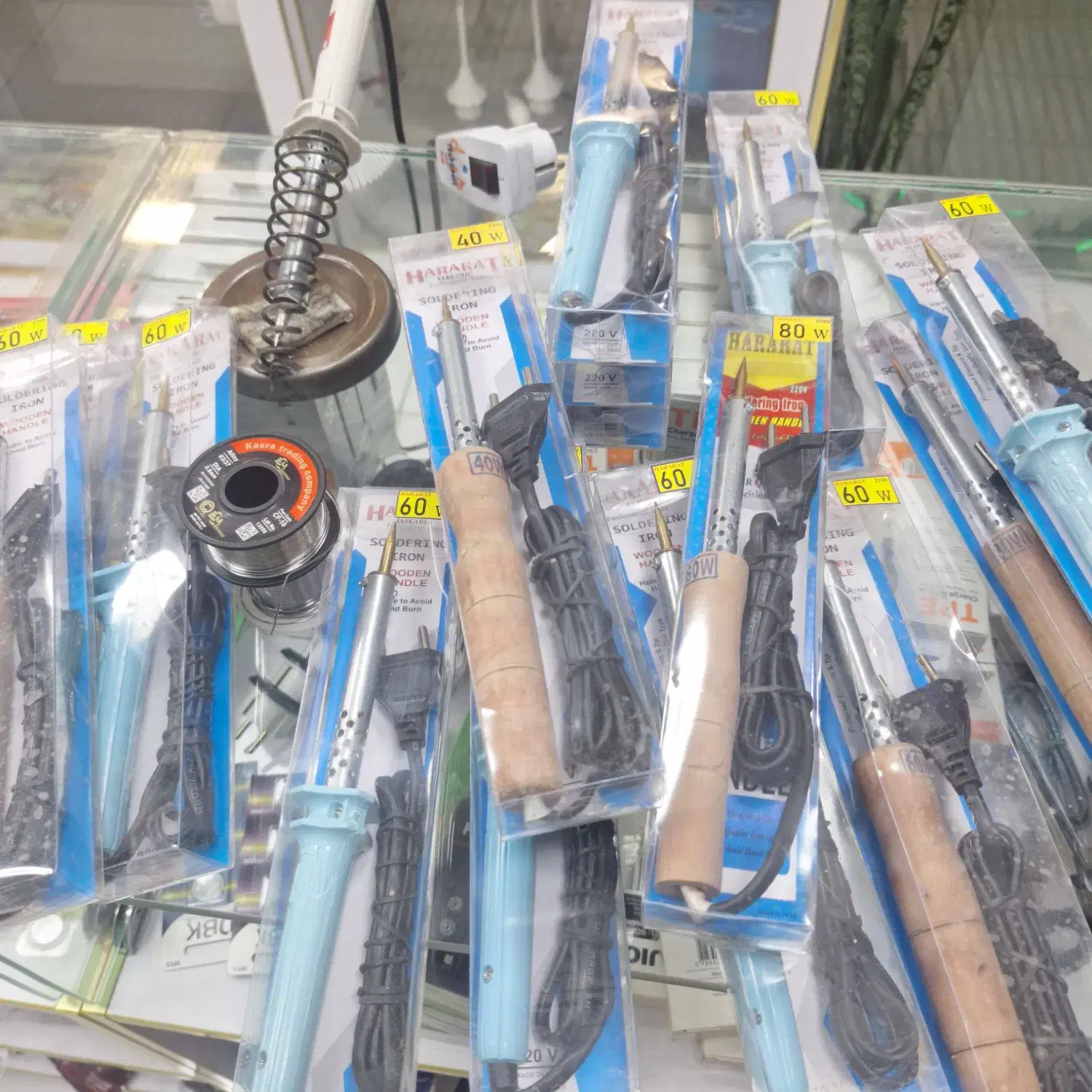 دستگاه لحیم و هویه ۴۰ ۶۰ ۸۰ وات + سیم لحیم روغنی|ابزارآلات|قم, نیروگاه|دیوار