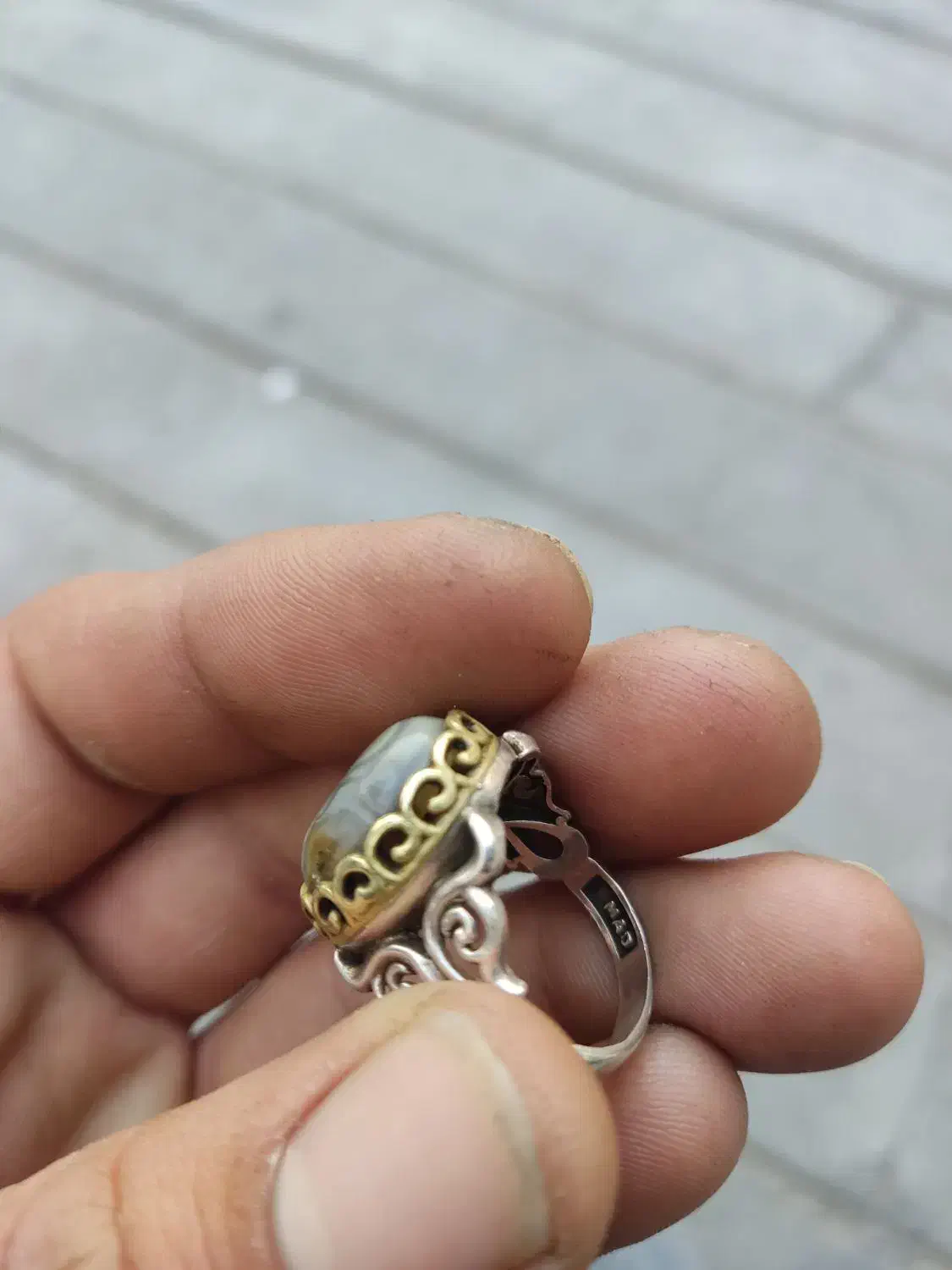 انگشتر نقره عیون ابلیس|جواهرات|بهارستان, |دیوار