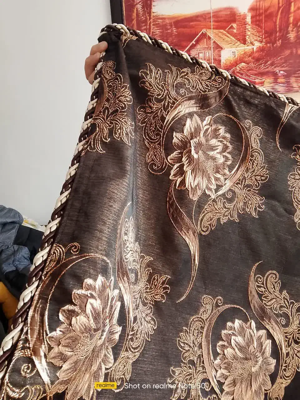 دو عدد دستک پرده|پرده، رانر، رومیزی|مشهد, حجاب (شهرک غرب)|دیوار