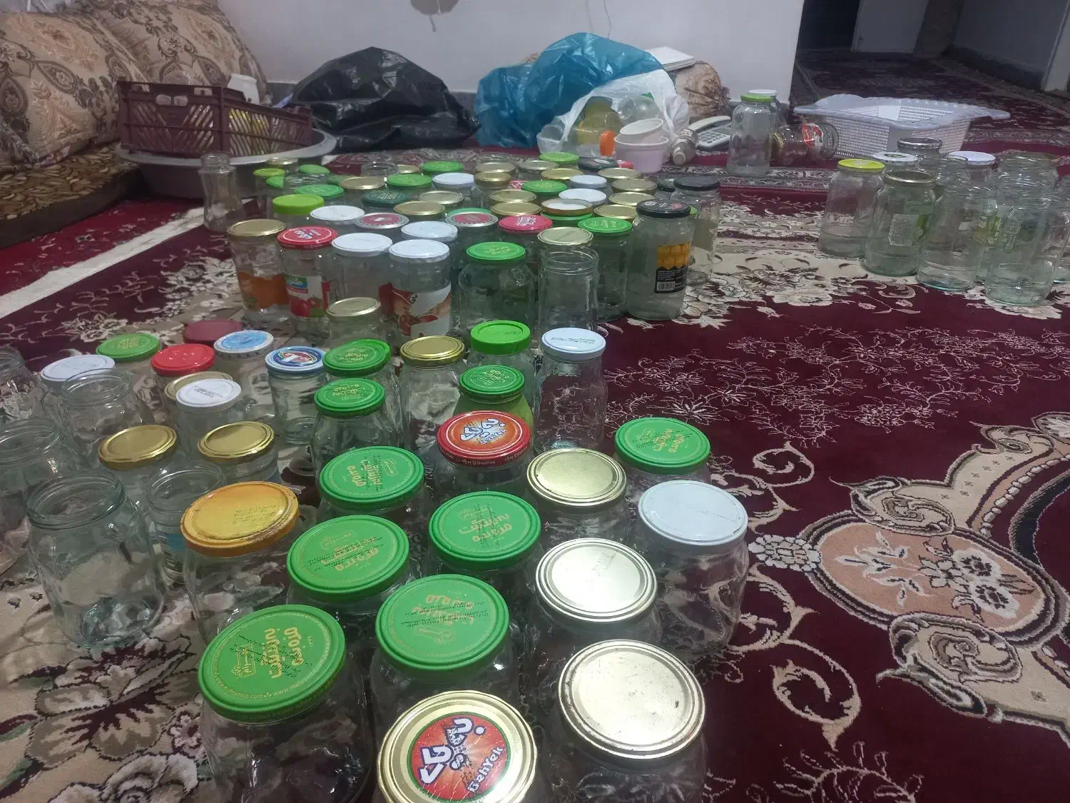 شیشه رب ومربایی|ظروف نگهدارنده، پلاستیکی، یک‌بارمصرف|شیراز, گلکوب|دیوار