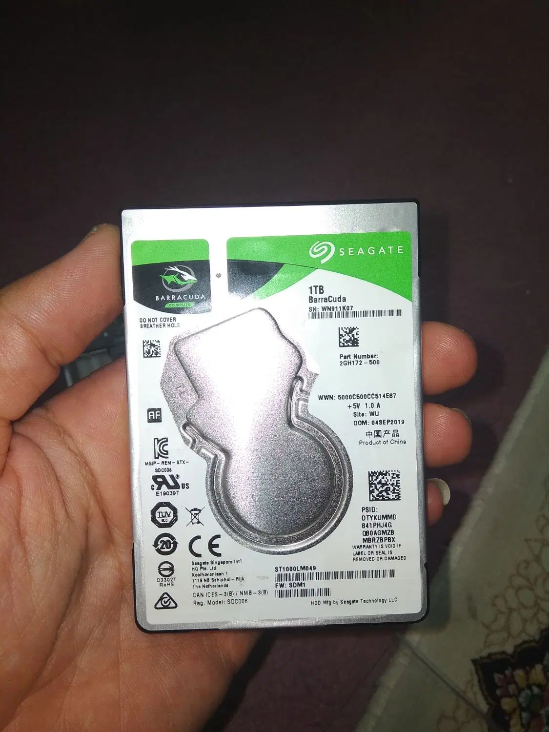 هارد ۱ ترابایت لپتاپی + اکسترنال Seagate اسلیم ۱۰۰|قطعات و لوازم جانبی رایانه|قم, جهان بینی|دیوار