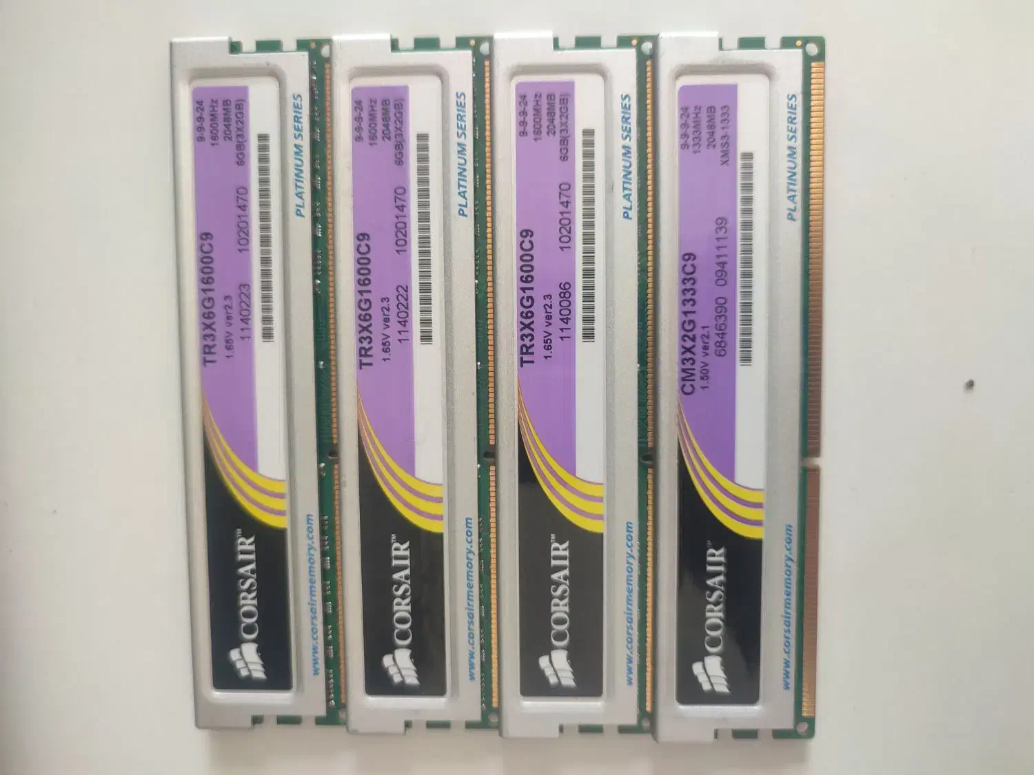 ۴ عدد رم ۲ گیگ ddr3 مارک CORSAIr|قطعات و لوازم جانبی رایانه|فردیس, شهرک ارم|دیوار