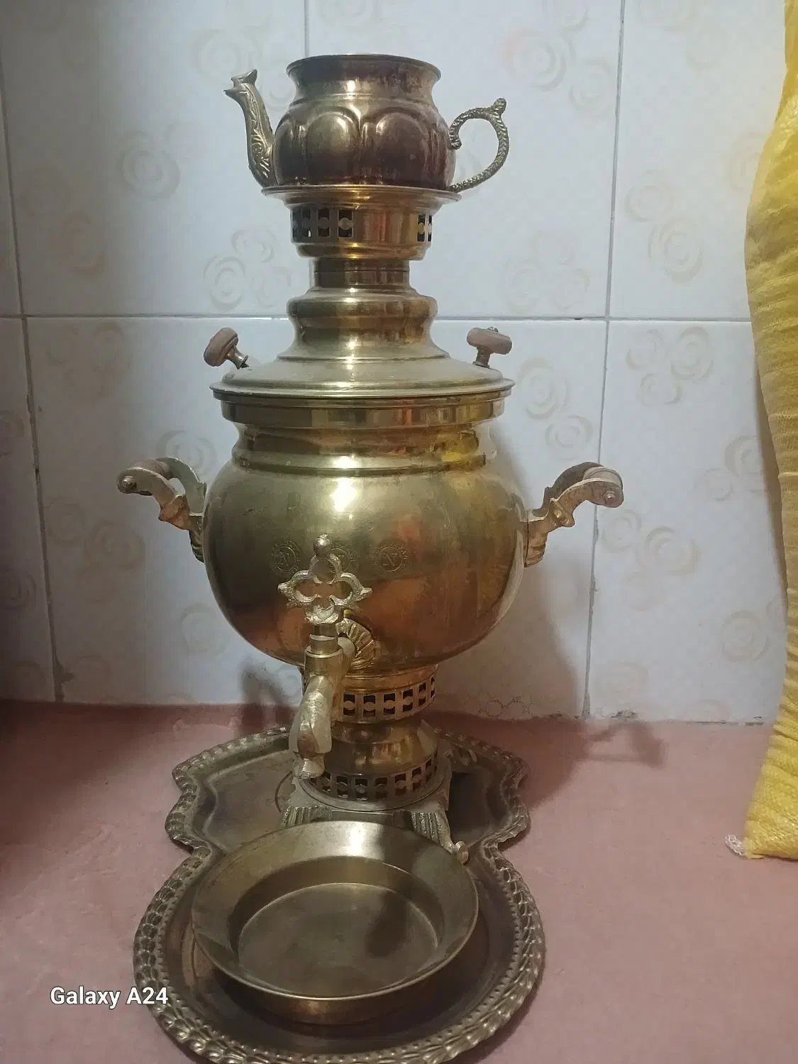 سماور ذغالی اصل تبریز ۸ لیتری نو|سماور، چایساز، قهوهساز|نسیمشهر, |دیوار