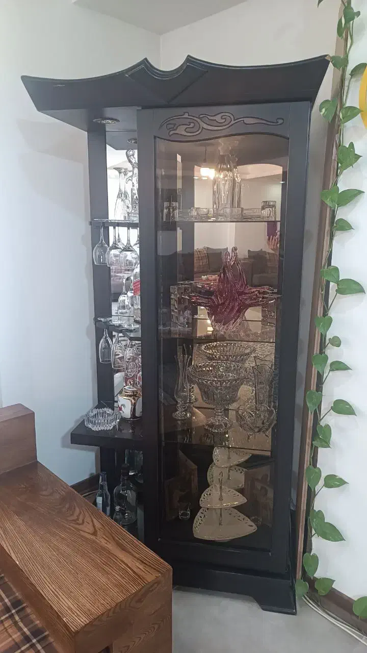 بوفه چوبی|بوفه، ویترین، کنسول|شیراز, زرهی|دیوار