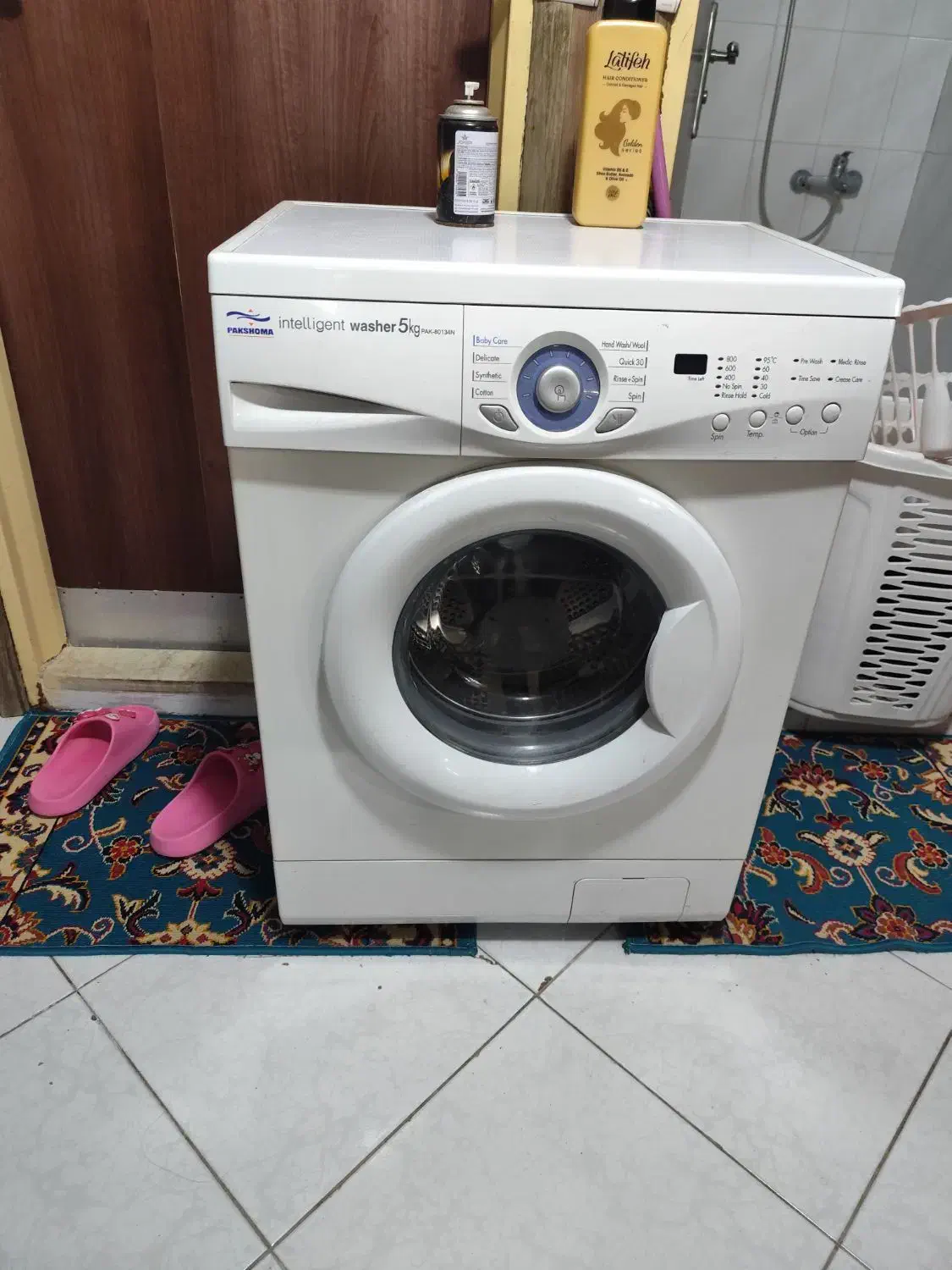 ماشین لباسشویی ۵ کیلویی پاکشوما|ماشین لباسشویی و خشک‌کن لباس|مشهد, امیریه|دیوار