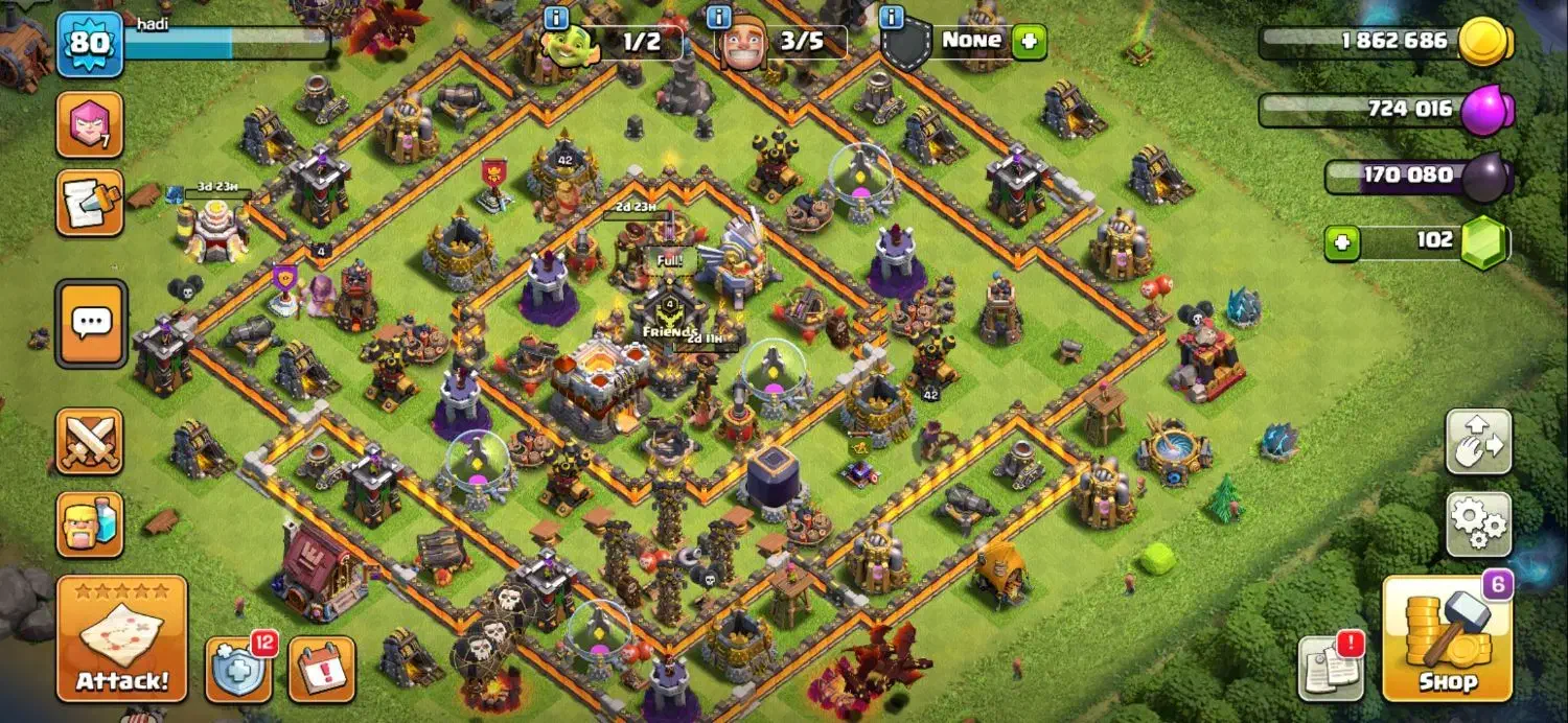 کلش آف کلنز|کنسول، بازی ویدئویی و آنلاین|مشگین شهر, |دیوار