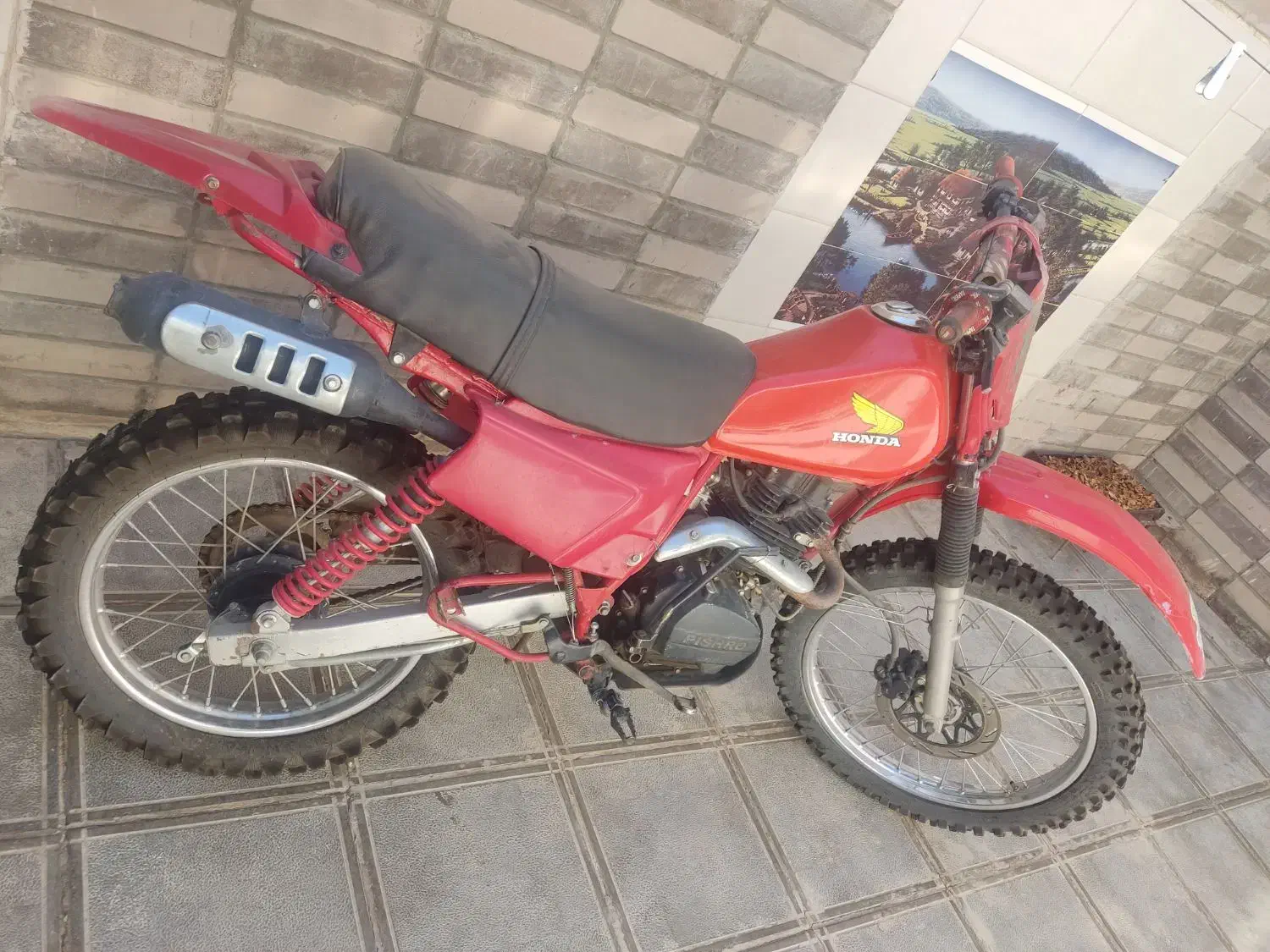 تریل پیشرو ۲۰۰  استارتی پلاک ملی|موتورسیکلت|سبزوار, چهارراه فرودگاه|دیوار