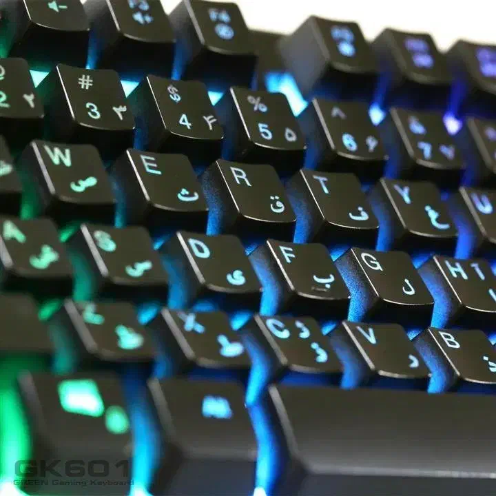 کیبورد گیمینگ گرین GK601 RGB فولسایز نیمه مکانیکال|قطعات و لوازم جانبی رایانه|تبریز, |دیوار