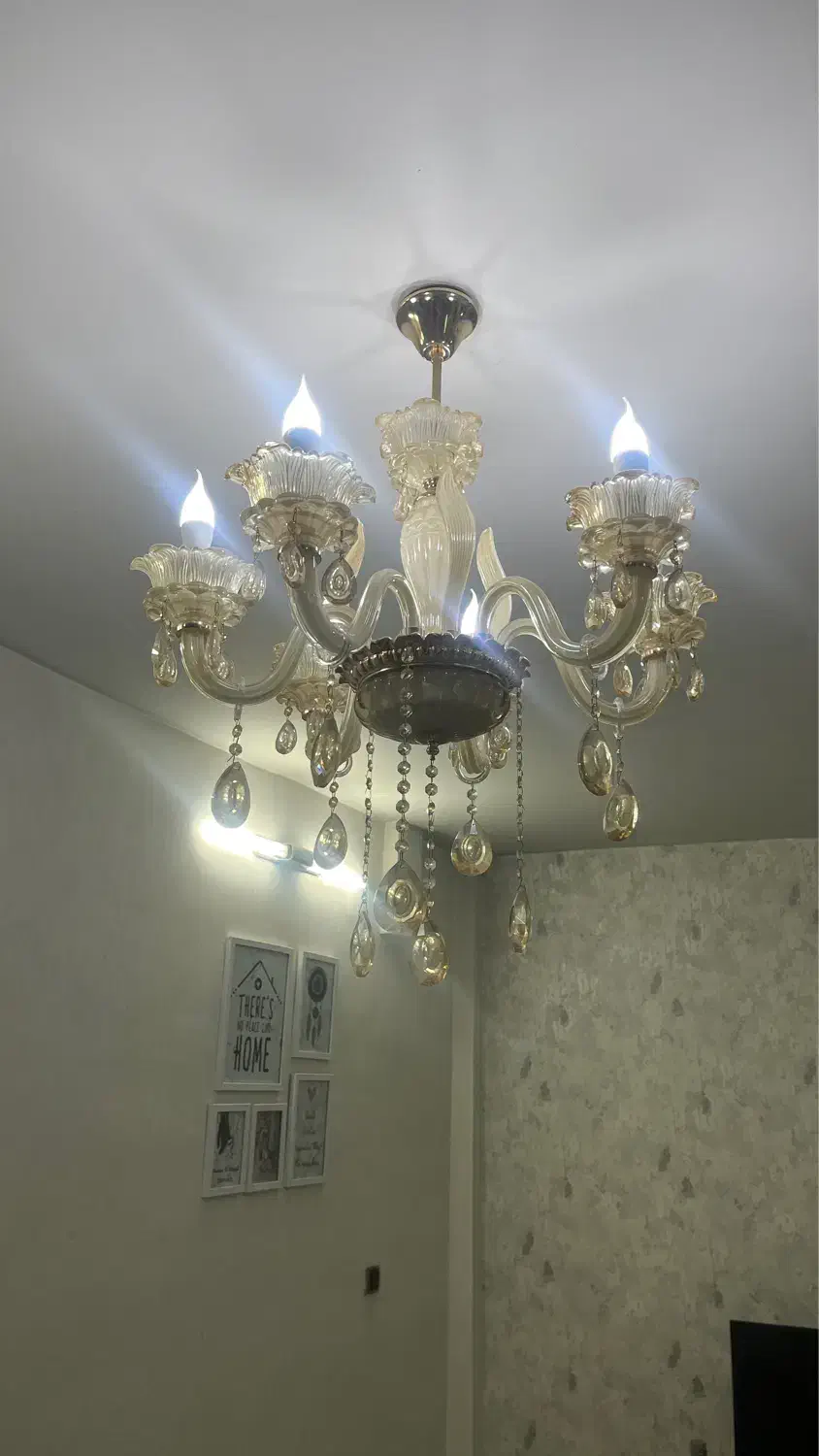 لوستر کریستال|لوستر و چراغ آویز|هشتگرد, فاز ۷ مهستان|دیوار